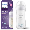 PHILIPS Avent, Natural Response Baby Bottle 330 ml with Flow 4 (3 mand Teat), SCY906/11